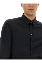 Dolce &amp; Gabbana Men's Gold Fit Cotton Shirt Black, view 4