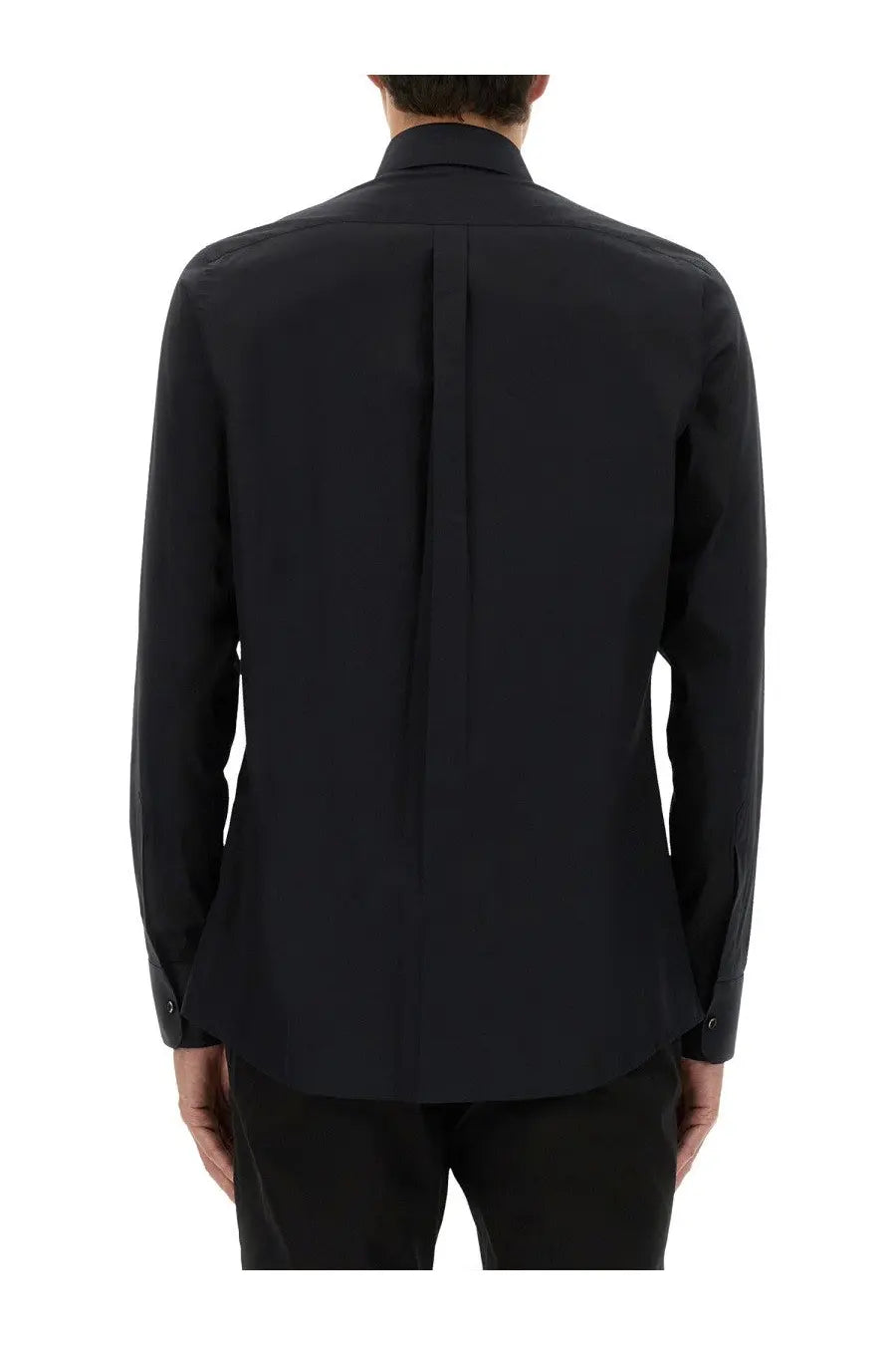 Dolce &amp; Gabbana Men's Gold Fit Cotton Shirt Black, view 3