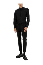 Dolce &amp; Gabbana Men's Gold Poplin Stretch Shirt Black, view 2