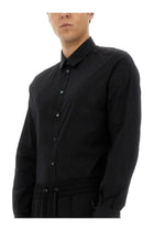 Dolce &amp; Gabbana Men's Gold Poplin Stretch Shirt Black, view 4