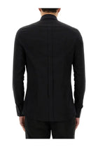 Dolce &amp; Gabbana Men's Gold Poplin Stretch Shirt Black, view 3