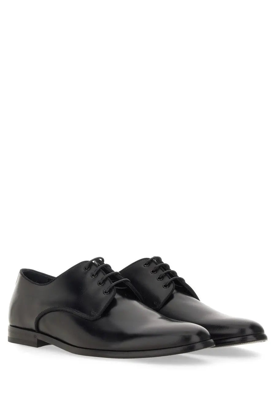 Dolce &amp; Gabbana Men's Leather Derby Black, view 2