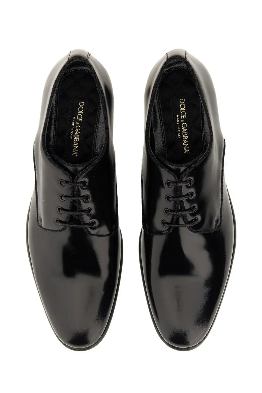 Dolce &amp; Gabbana Men's Leather Derby Black, view 5