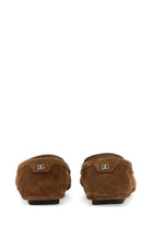 Dolce &amp; Gabbana Men's Leather Drivers Beige, view 3