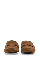 Dolce &amp; Gabbana Men's Leather Drivers Beige, view 4