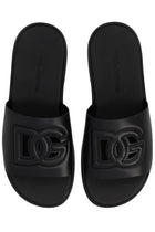 Dolce &amp; Gabbana Men's Leather Slide Black, view 5