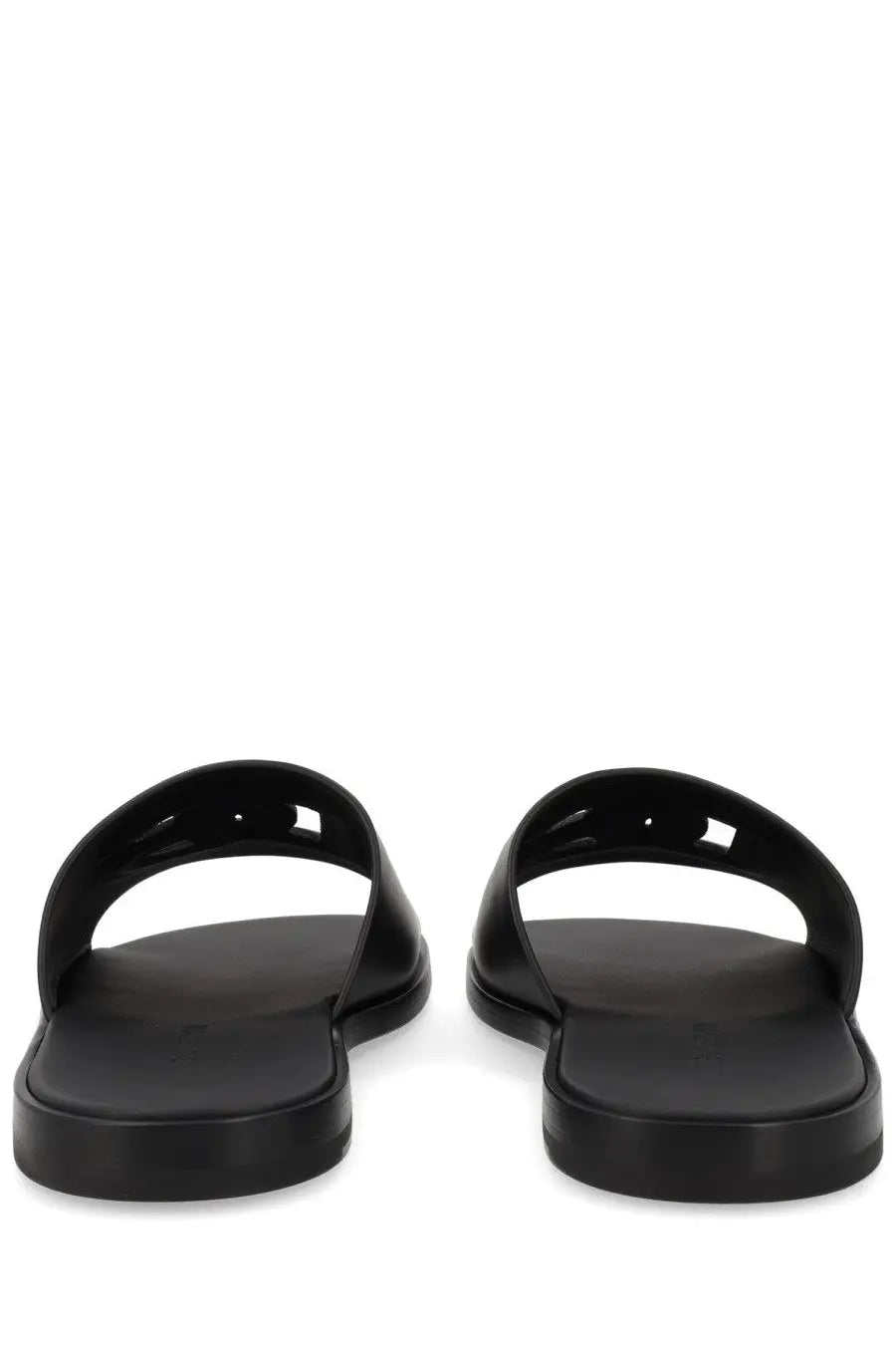 Dolce &amp; Gabbana Men's Leather Slide Black, view 4
