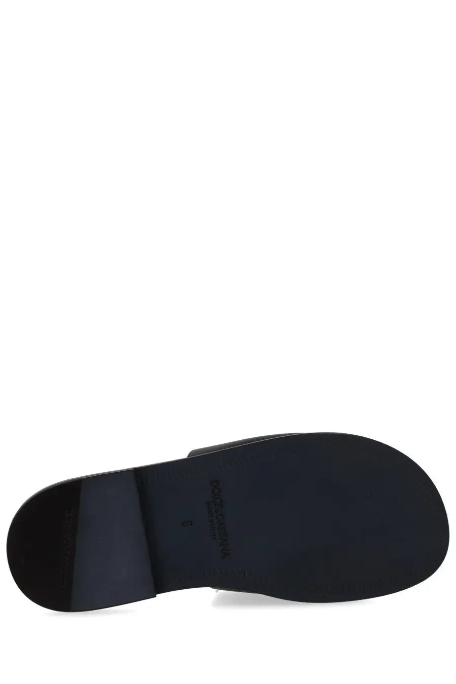 Dolce &amp; Gabbana Men's Leather Slide Black, view 6