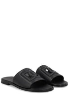 Dolce &amp; Gabbana Men's Leather Slide Black, view 2