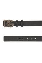 Dolce &amp; Gabbana Men's Loged Belt Black, view 2