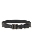 Dolce &amp; Gabbana Men's Loged Belt Black