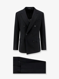Dolce &amp; Gabbana Men's Martini Light Virgin Wool Suit Black