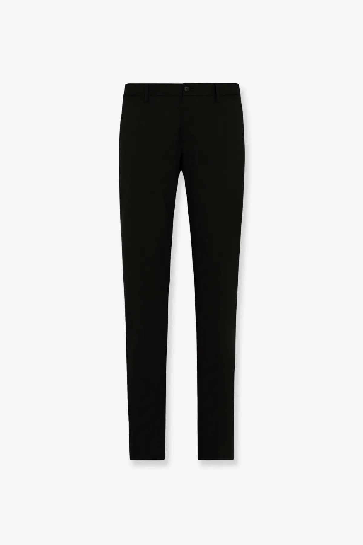 Dolce &amp; Gabbana men’s pantaloni in misto lana black slim-fit tailored trousers with subtle creasing along the legs