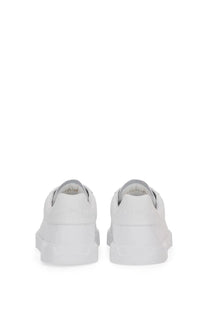 Dolce gabbana men’s portfino sneaker white leather with chunky sole and minimalist design