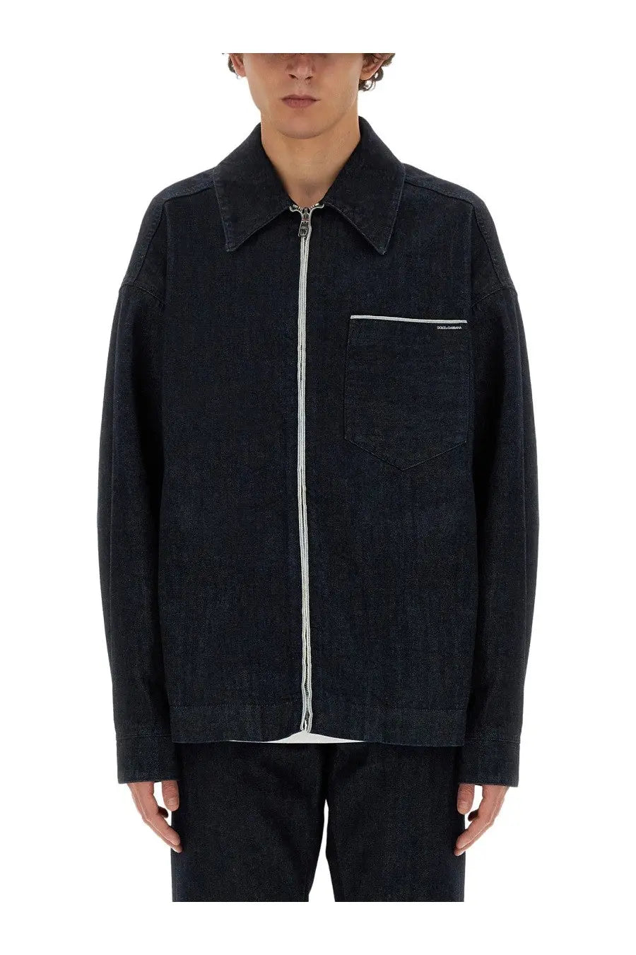 Dolce &amp; Gabbana Men's Selvedge Denim Blouson Blue