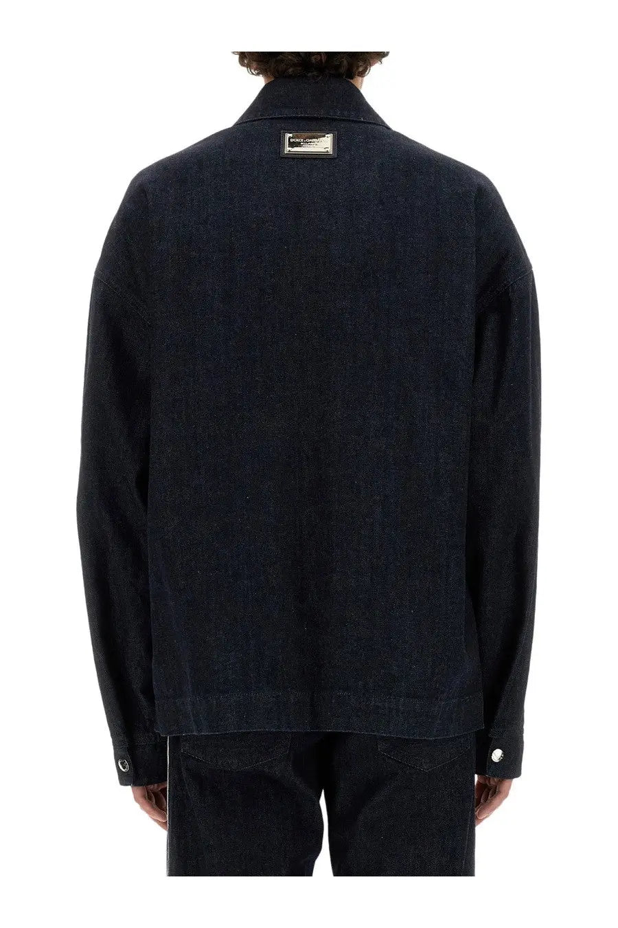 Dolce &amp; Gabbana Men's Selvedge Denim Blouson Blue, view 3