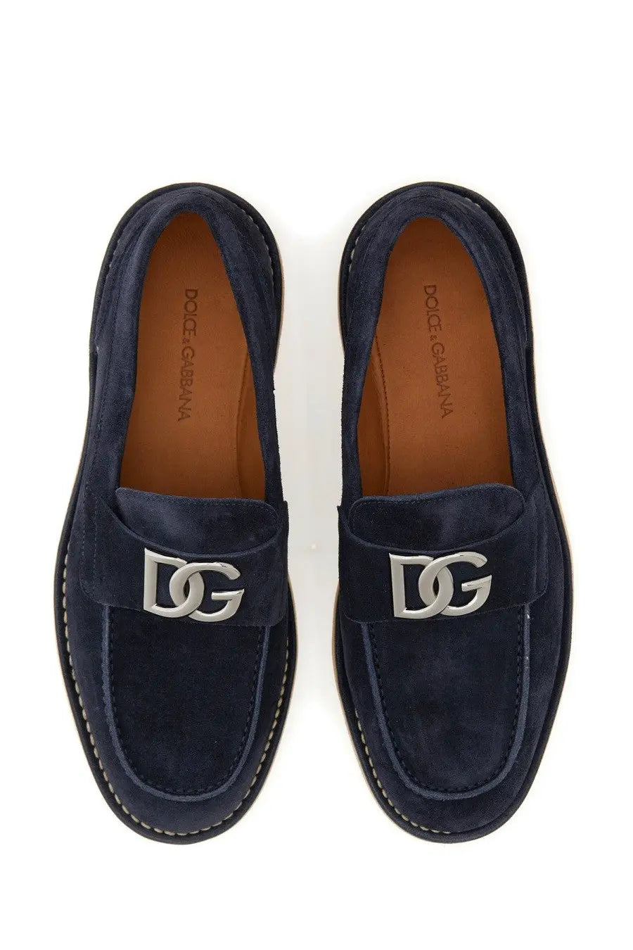 Dolce &amp; Gabbana Men's Suede Loafer Blue, view 6
