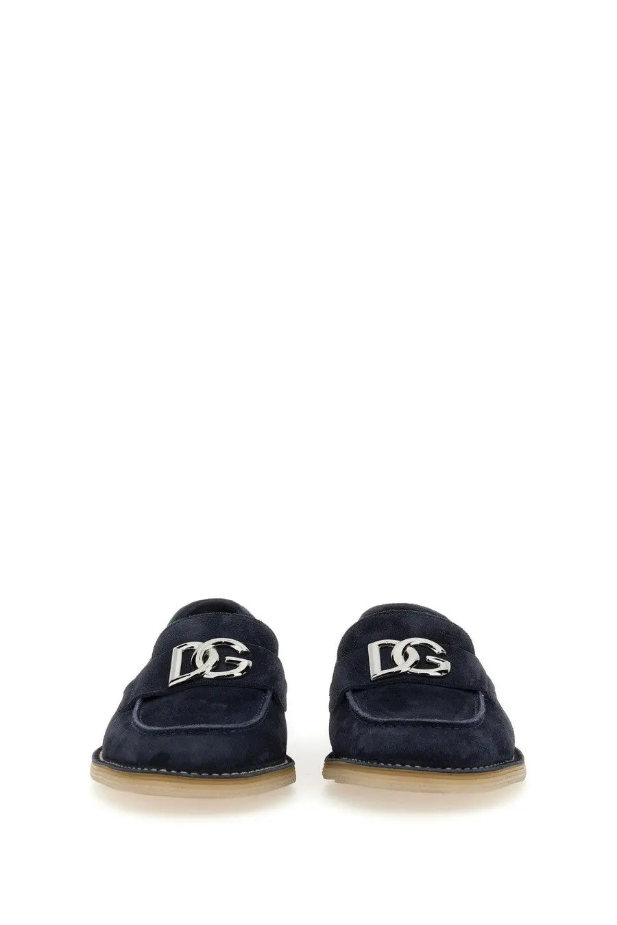 Dolce &amp; Gabbana Men's Suede Loafer Blue, view 4