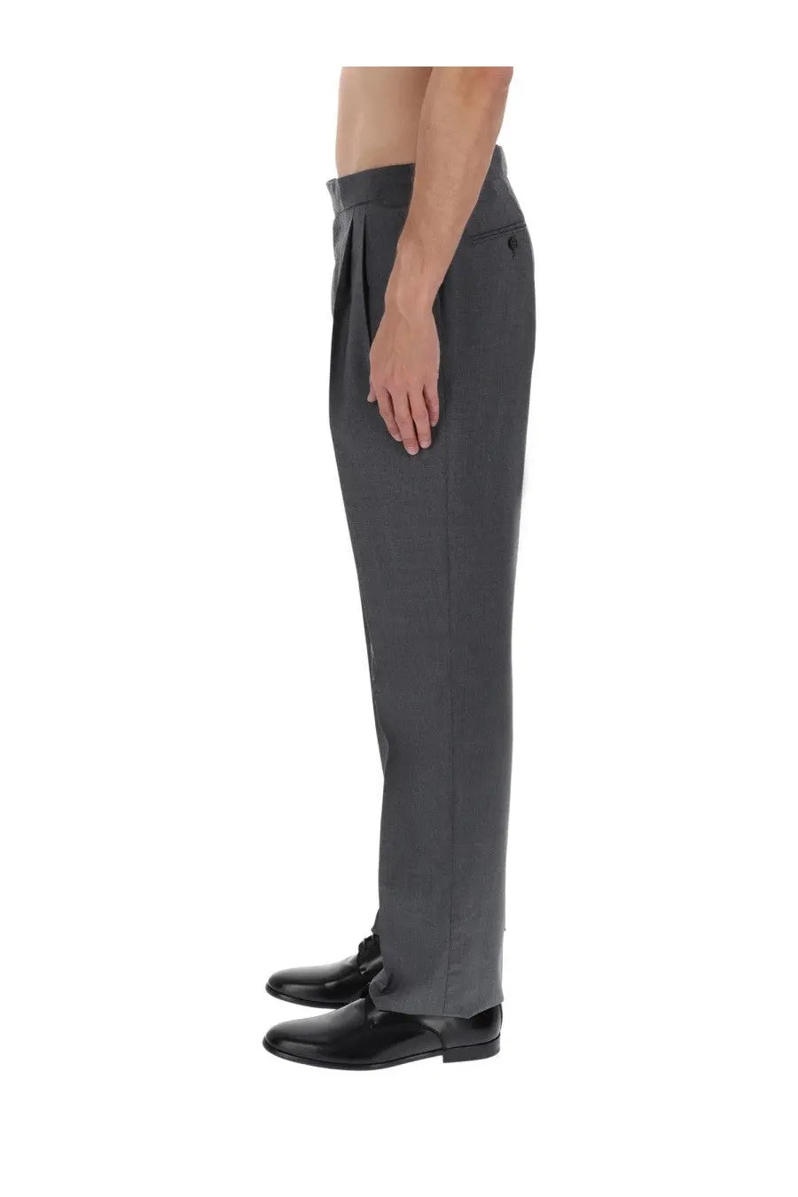 Dolce &amp; Gabbana Men's Wool Canvas Pants Grey, view 5