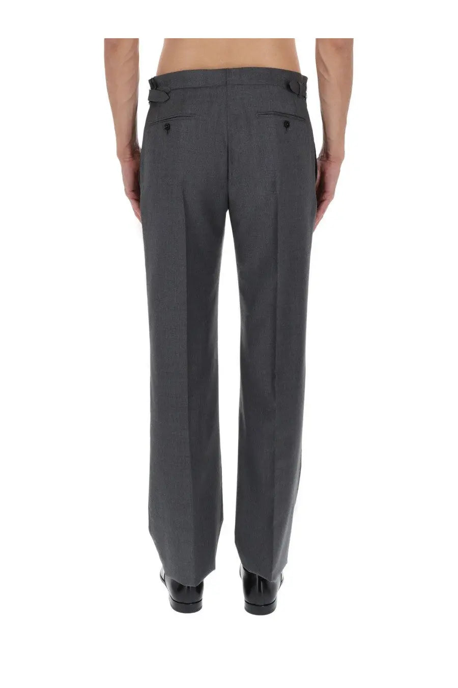 Dolce &amp; Gabbana Men's Wool Canvas Pants Grey, view 4