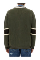 Dolce &amp; Gabbana Men's Wool Cardigan Green, view 3