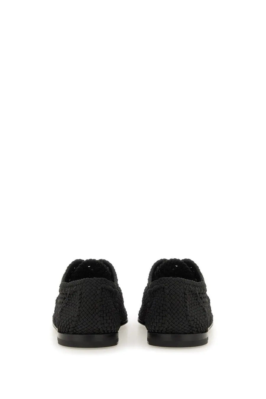 Dolce &amp; Gabbana Men's Woven Fabric Derby Shoe Black, view 3