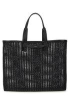 Dolce &amp; Gabbana Men's Woven Mesh Shopping Bag Black
