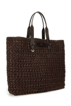 Dolce &amp; Gabbana Men's Woven Mesh Shopping Bag Brown, view 2