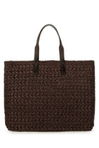 Dolce &amp; Gabbana Men's Woven Mesh Shopping Bag Brown, view 3
