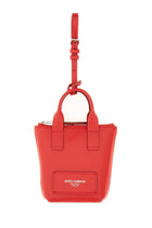 Dolce &amp; Gabbana Unisex Leather Minibag Charm Red