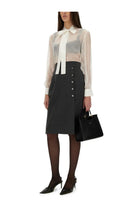 Dolce &amp; Gabbana Women's Chiffon Shirt White, view 2