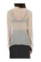 Dolce &amp; Gabbana Women's Chiffon Shirt White, view 3