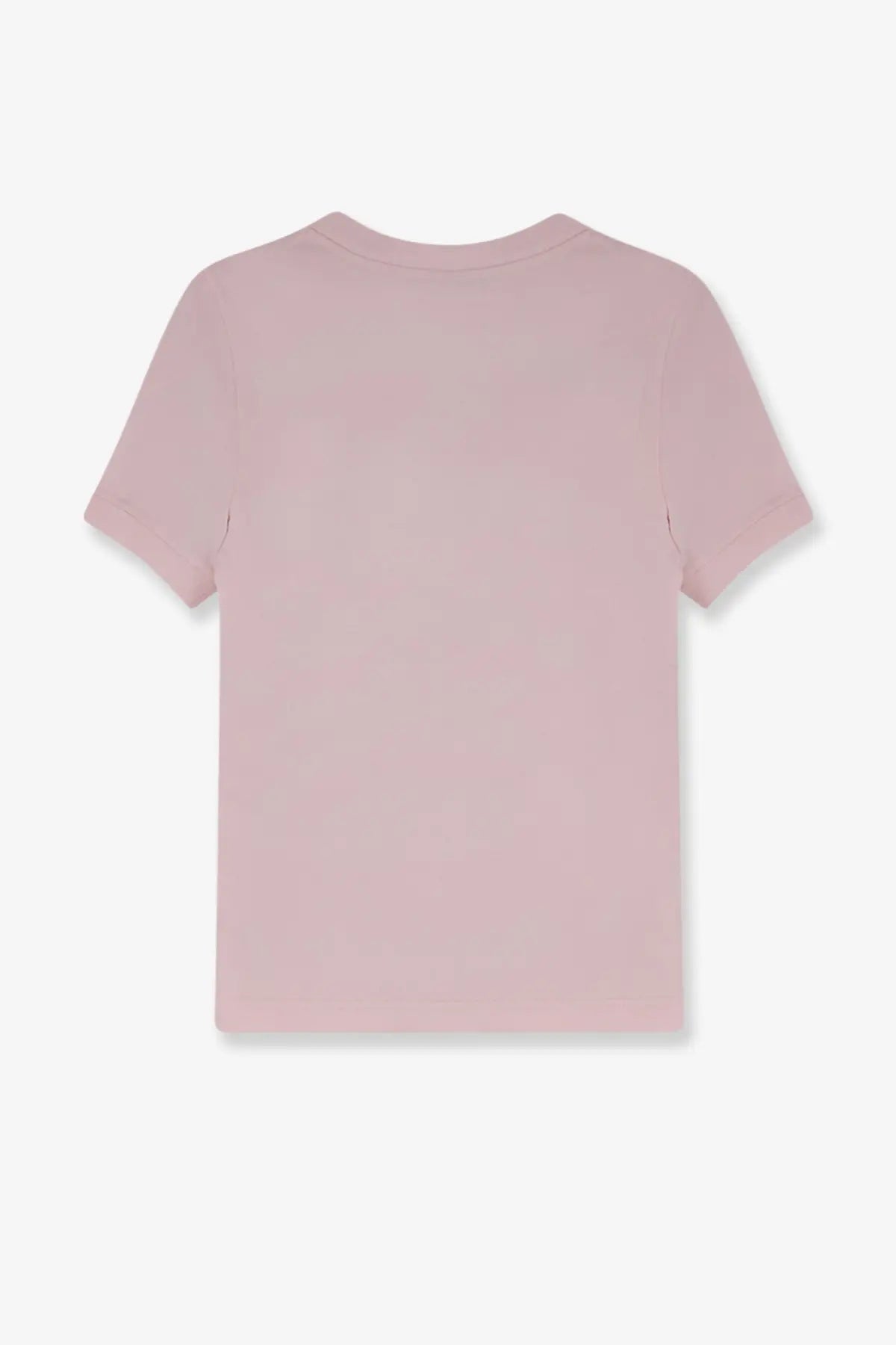 Dolce and Gabbana women’s soft blush pink cotton short-sleeved t-shirt with simple crew neck design