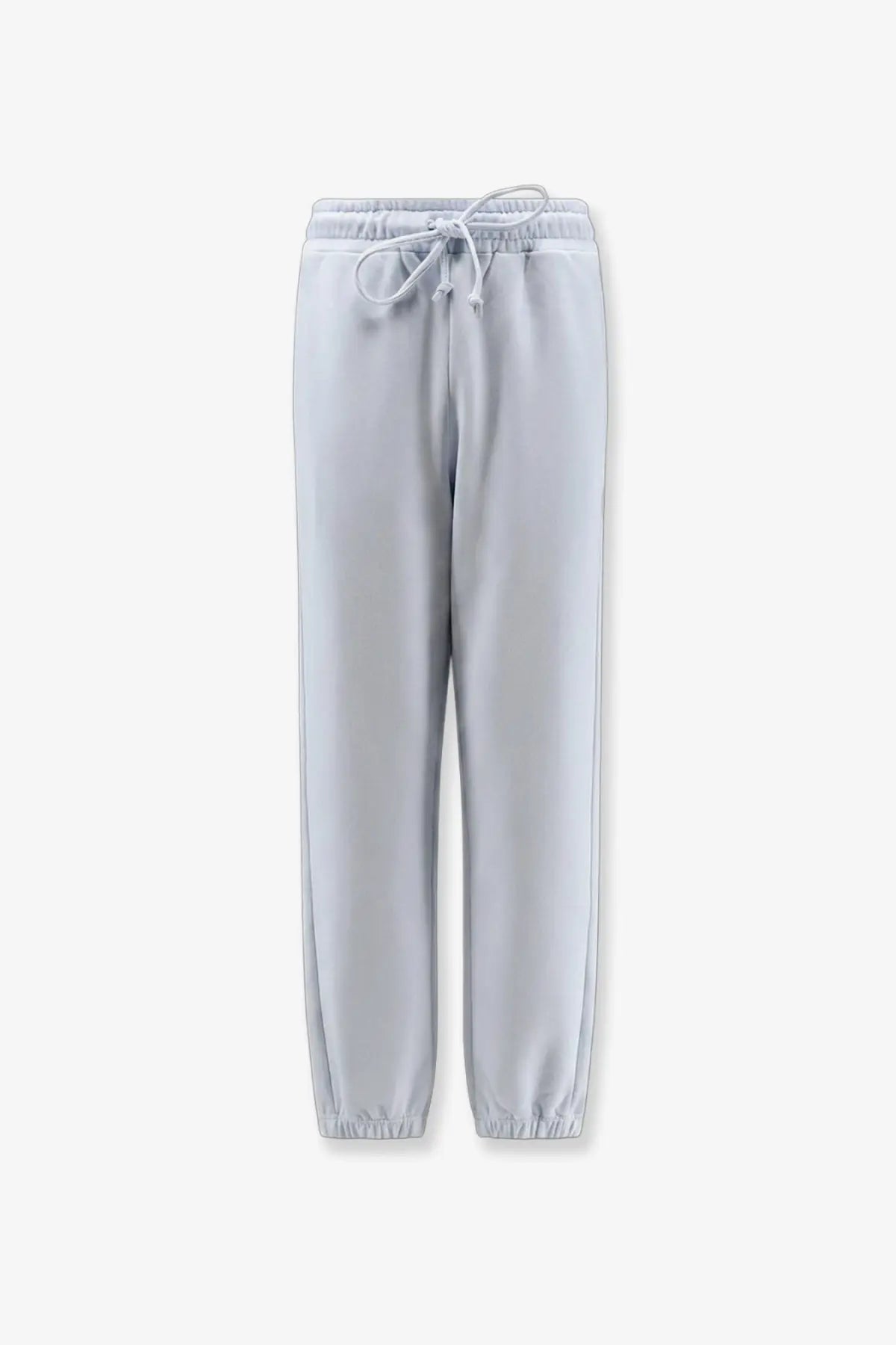 Dolce and gabbana women’s light gray cotton sweatpants with drawstring waistband and elastic cuffs