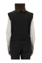 Dolce &amp; Gabbana Women's Double Breasted Sleeveless Jacket Black, view 3
