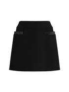 Dolce &amp; Gabbana Women's Double Crepe Basque Skirt Black