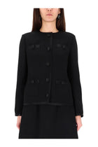 Dolce &amp; Gabbana Women's Double Crepe Single Breasted Jacket Black, view 4
