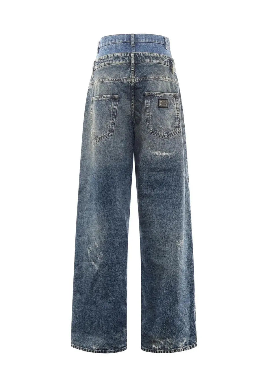 Dolce &amp; Gabbana Women's Double Layer Denim Jeans Blue, view 2