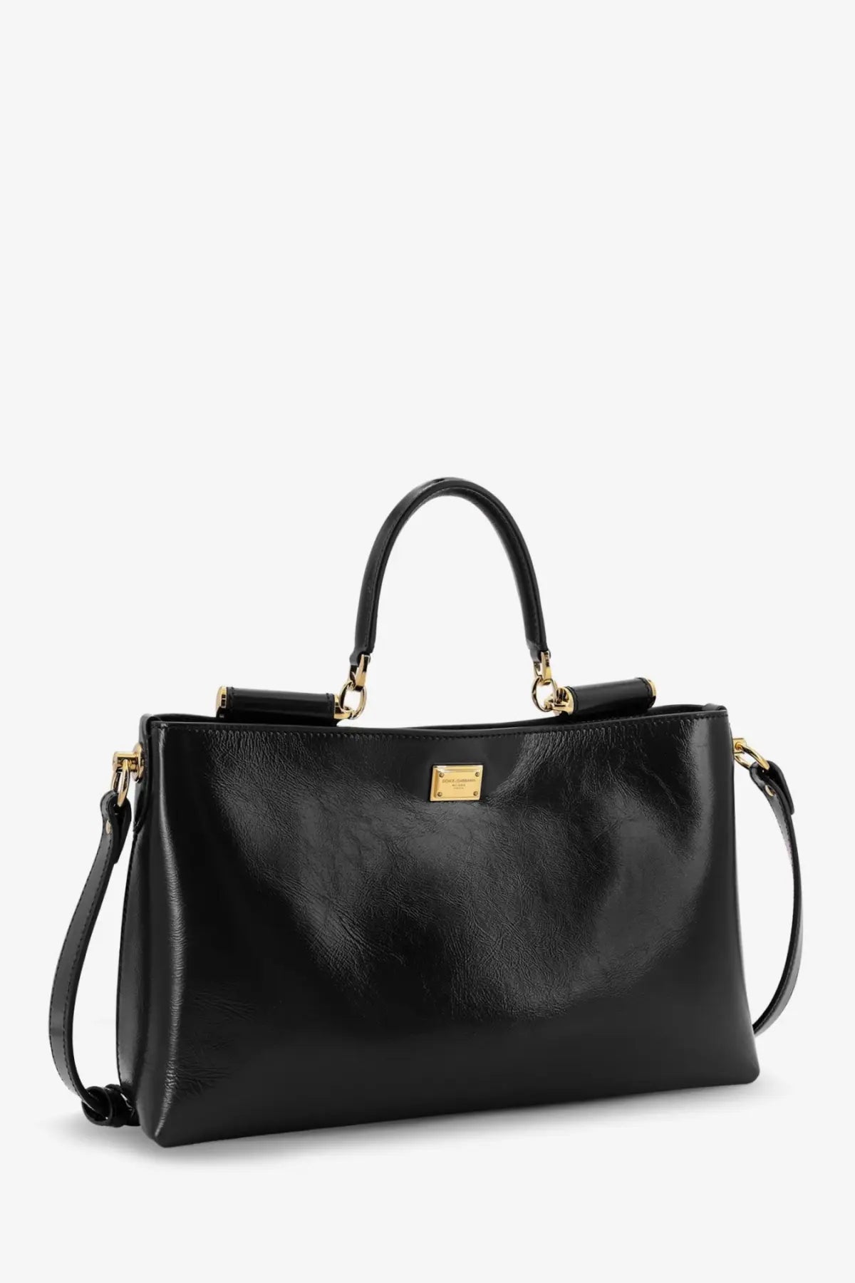 Dolce &amp; Gabbana Women's Vittoria Leather Shoulder Bag Black, view 4