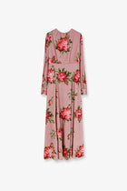 Dolce &amp; Gabbana Women's Long Silk Dress Pink, view 4