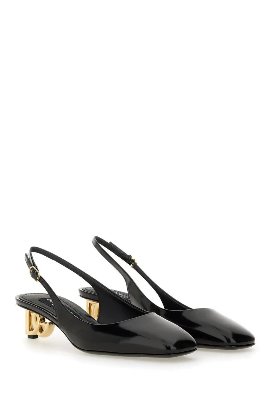 Dolce &amp; Gabbana Women's Patent Leather Slingback Black, view 2