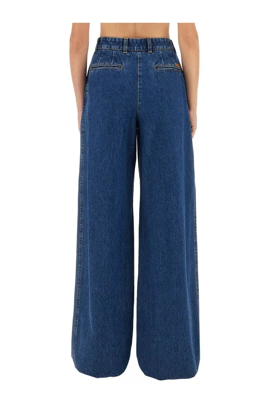 Dolce &amp; Gabbana Women's Pocket Denim Pants Blue, view 3