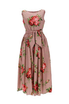 Dolce &amp; Gabbana Women's Rose Bouquet Print Midi Dress Blue