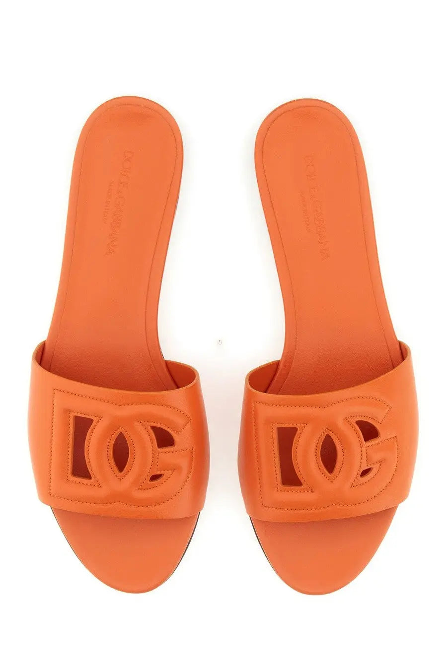 Dolce &amp; Gabbana Women's Slide Sandals Orange, view 6