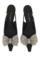 Dolce &amp; Gabbana Women's Satin Sling Back Black, view 3
