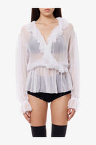 Dolce &amp; Gabbana Women's Silk Shirt White, view 3
