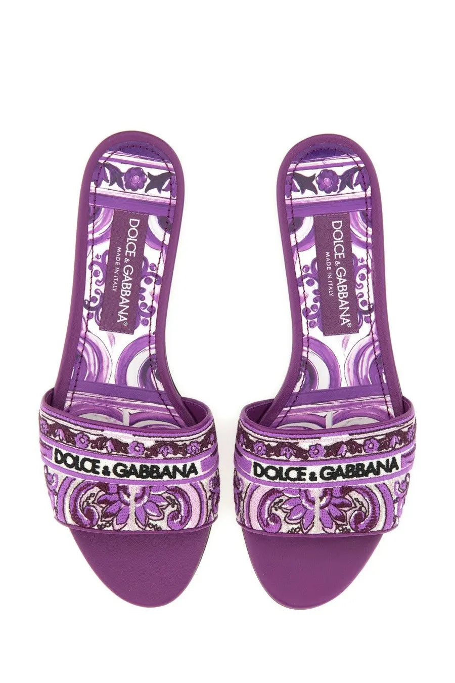 Dolce &amp; Gabbana Women's Slide Sandal Purple, view 6