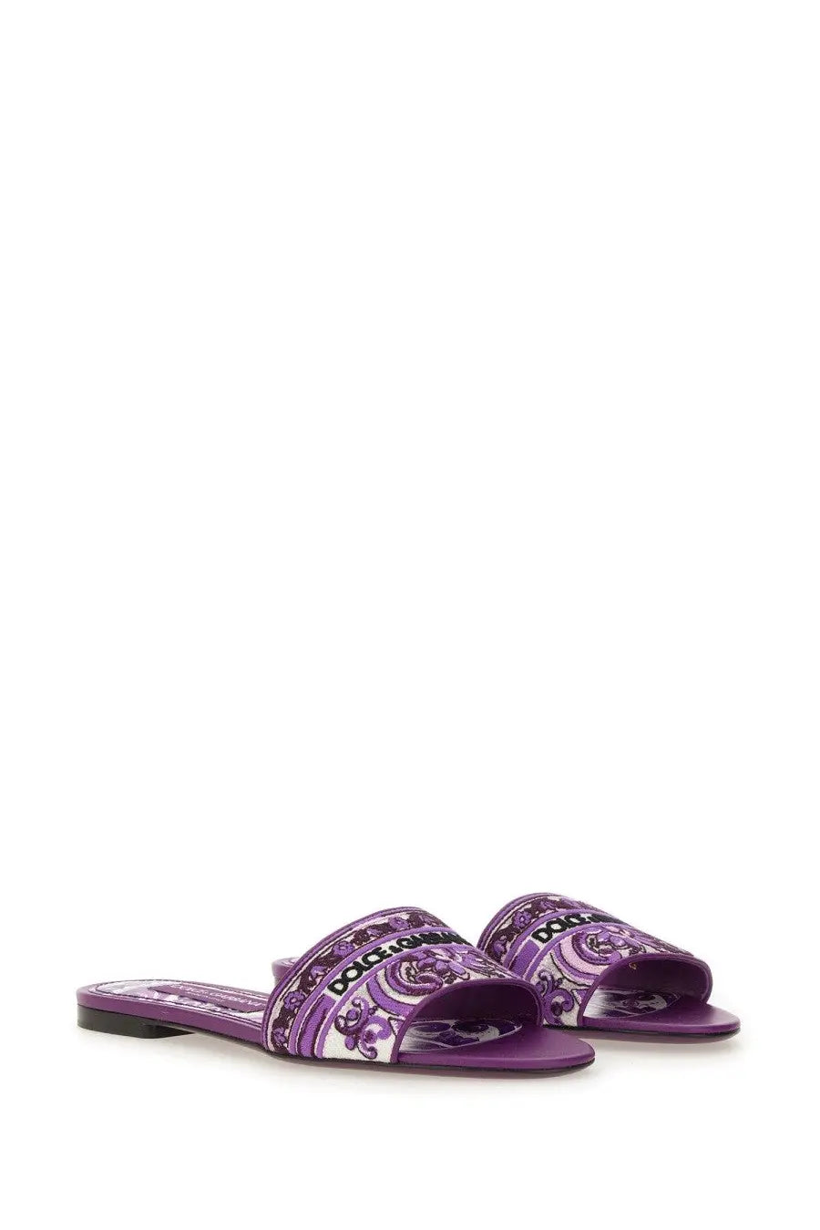 Dolce &amp; Gabbana Women's Slide Sandal Purple, view 2