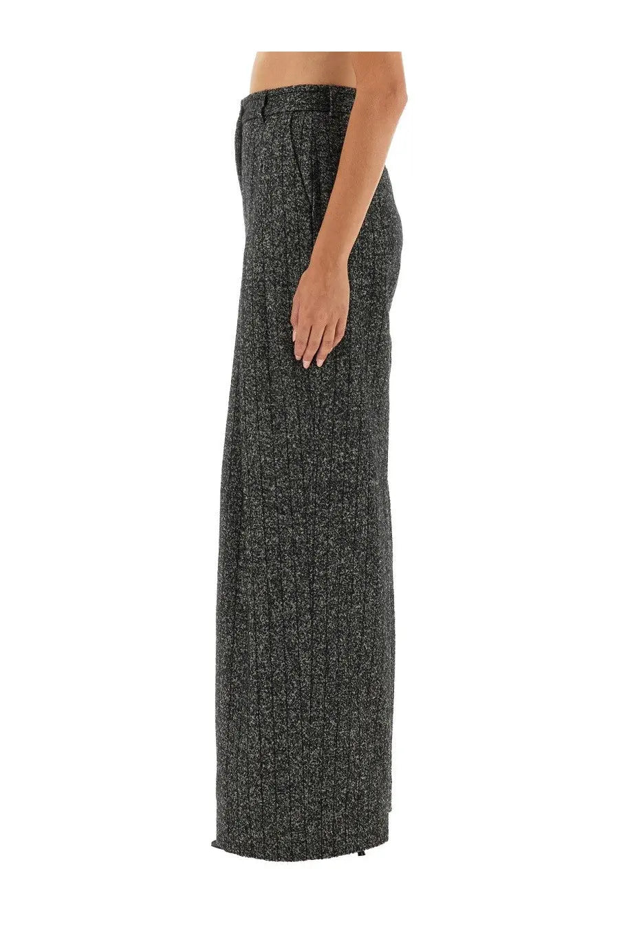 Dolce &amp; Gabbana Women's Striped Wool Pants Grey, view 4