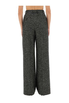 Dolce &amp; Gabbana Women's Striped Wool Pants Grey, view 3